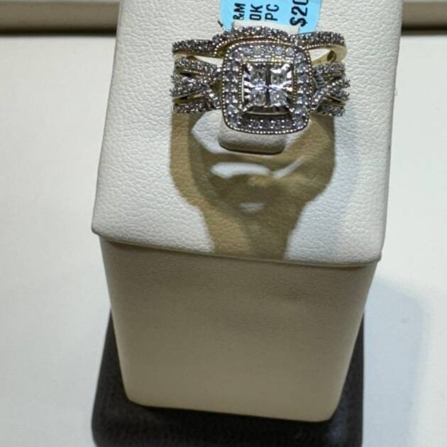 10K Yellow Gold 0.33Ct Diamond Bridal