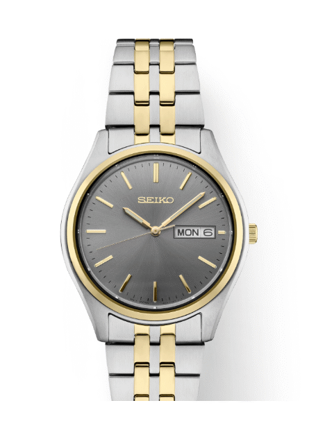 SEIKO ESSENTIAL QUARTZ BLACK DIAL