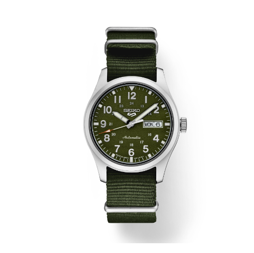 Seiko 5 Sports. Inspired by classic field/military design,