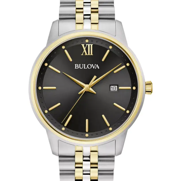 Bulova Men's Classic Two-Tone Stainless Steel Bracelet Watch 41mm