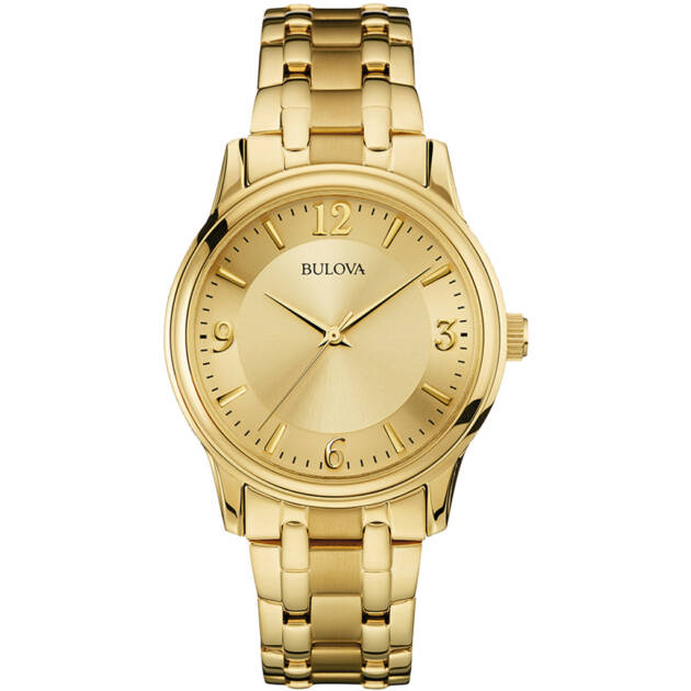 Bulova Watches Corporate Collection Men's Gold-tone Bracelet Watch