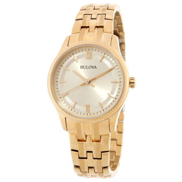Bulova Quartz Gold-tone Dial Ladies Watch