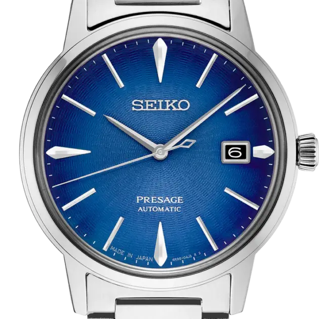 Presage Cocktail Time SS Automatic Blue Dial